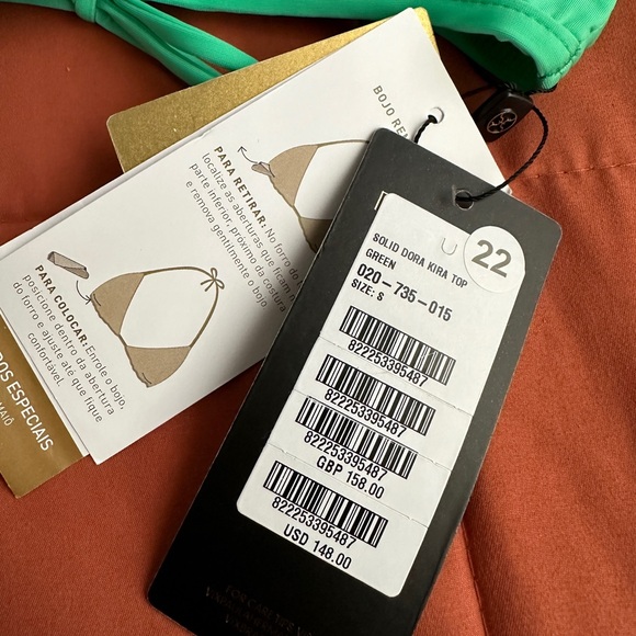 ViX Solid Dora Kira Swim Top - Picture 3 of 6